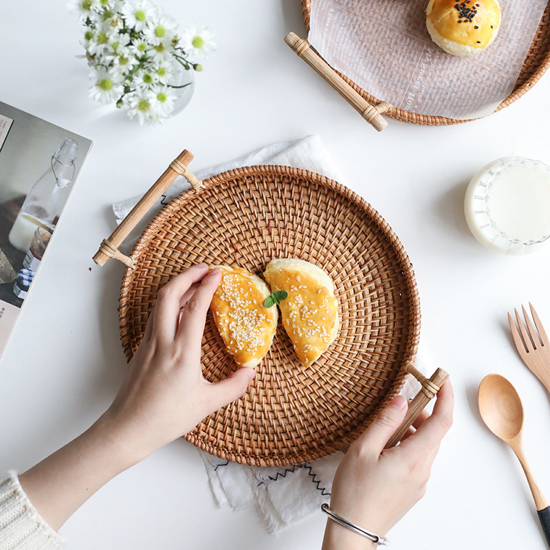 Title 5, Handmade rattan bread fruit basket