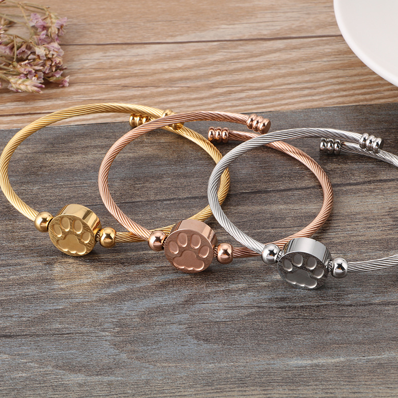 Fashionable Korean Titanium Steel Cat Claw Bracelet