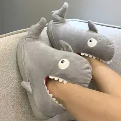 Slippers Cartoon Slippers Cute Animals Keep Warm - Grey - View 1