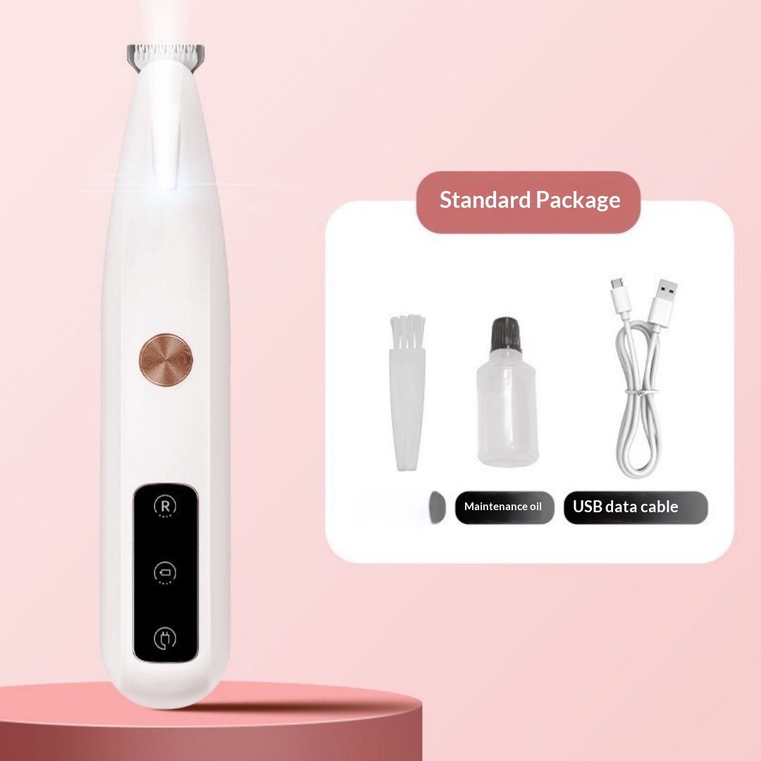 Washable Pet Clipper With LED Light For Cats & Dogs