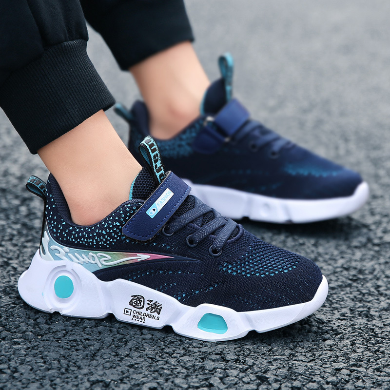 Hot Sell Children's New Men's Flying Knitted Sneakers — foto 4