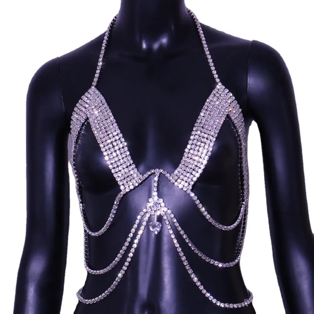 Rhinestone Chest Chain Fashion Nightclub Full Of Diamonds
