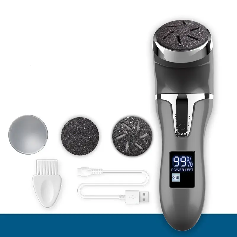 LCD Digital Display Electric Vacuum Cleaner Foot Scrubber Peeling