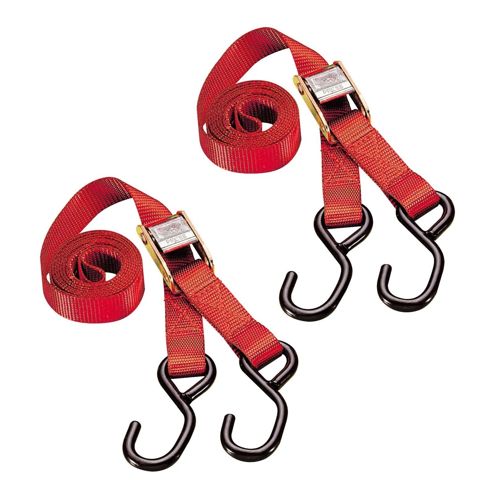 4X Motorcycle Tie Down Straps Auto Lock Transport Bike Van Trailer 1.8M X 25mm — image 5