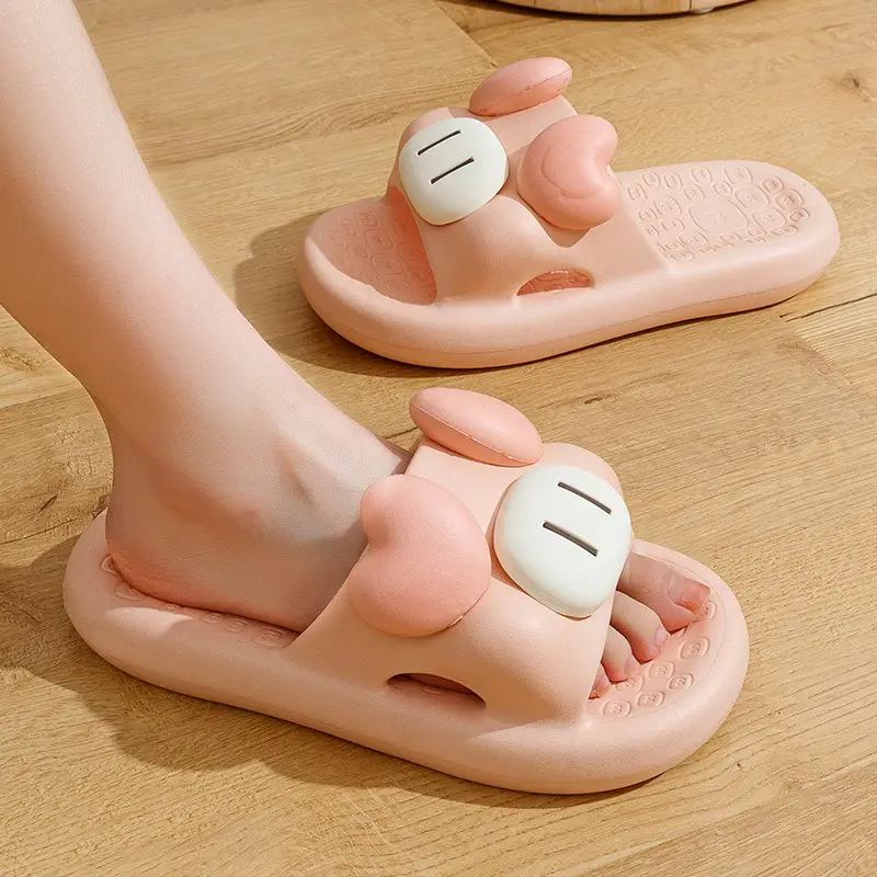 Cartoon Animal EVA Slippers for Bathroom and Indoor Use