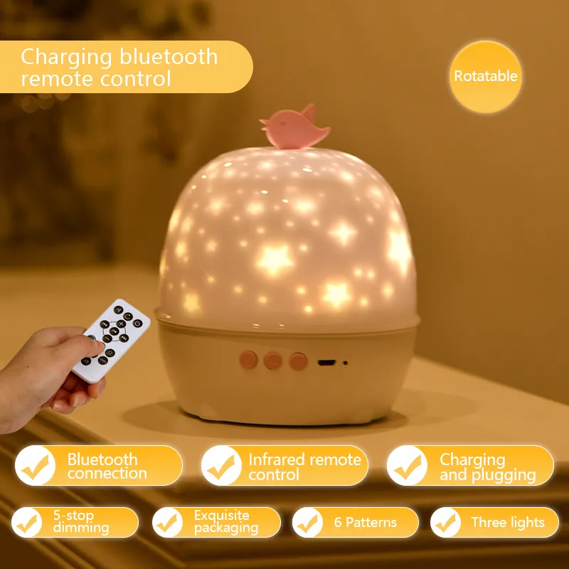 Projection Lamp 6 Kinds Of Projection Patterns Bluetooth Sound Lamp LED Night Lamp Indoor Atmosphere Lamp Birthday Gift – image 7