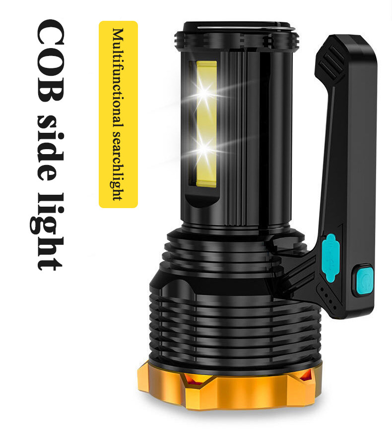 LED Torch USB Rechargeable COB Work Light Flashlight Spotlight Powerful Camping Light — foto 7