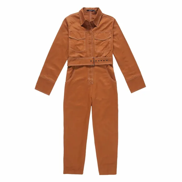 Women's Autumn And Winter New Style Casual Waist Overalls Caramel Brown - Shop at LoveMi