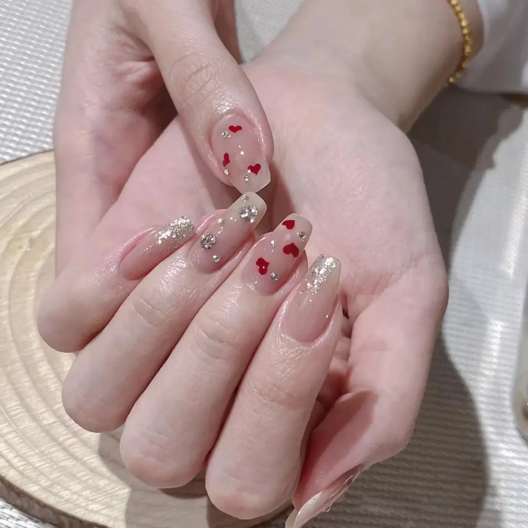 Gentle Sweetheart Tanabata Valentine's Day Love Nail