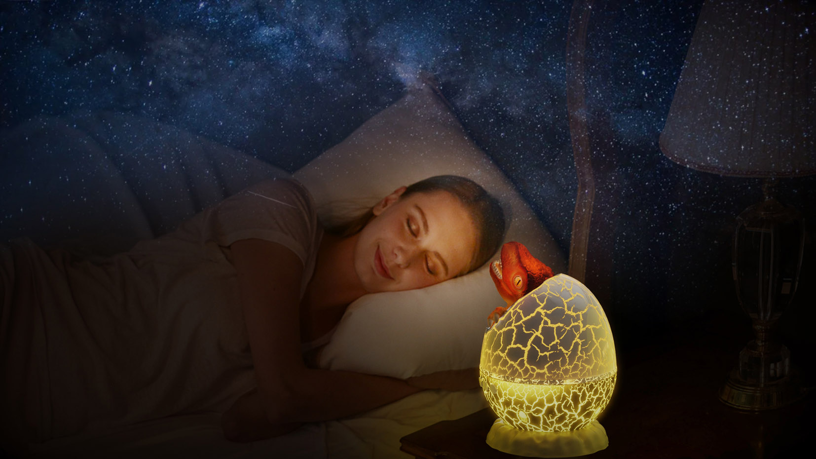 Dinosaur Egg Starry Sky Projection Light, picture 2 of 3