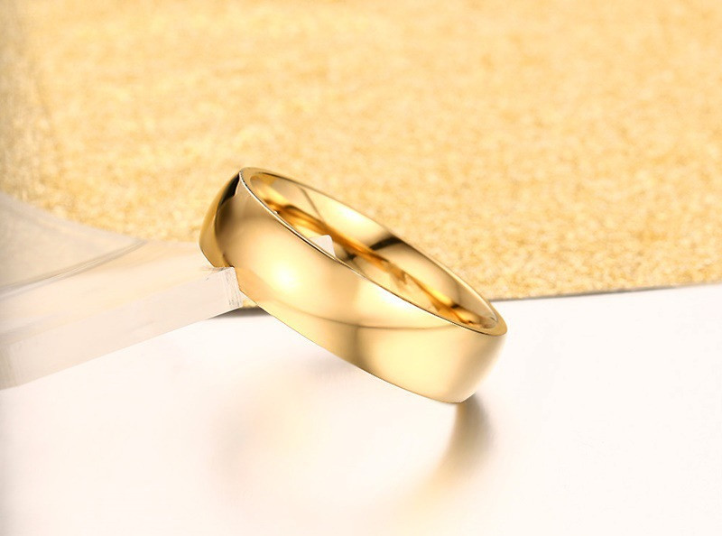 Stainless Steel Ring Vacuum Gold-plated Ring