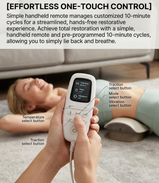3 Heat Levels Vibration Massager Easy Relieves Lumbar Fatigue Multi-scene Safe — image 6