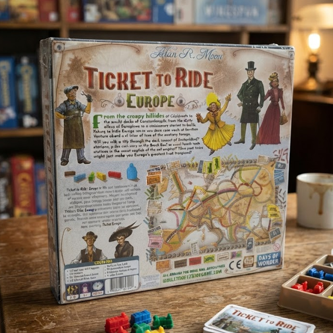 Days Of Wonder Ticket To Ride Europe Board Game Family 2-5 Players