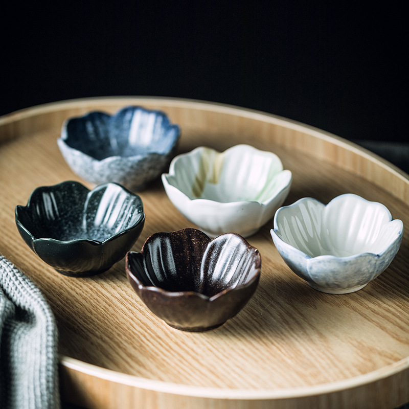 Plum-shaped Dish Ceramic Household Sauce Dipping Seasoning - Image 11