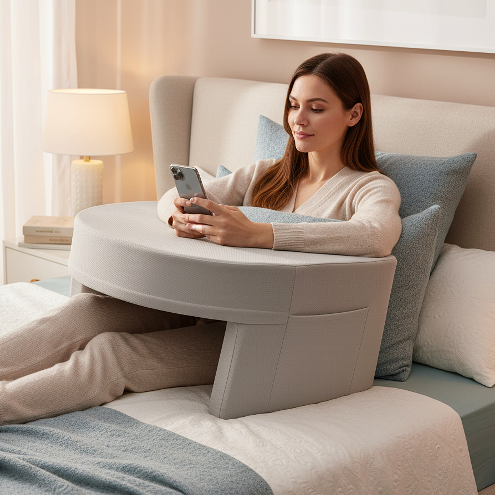 Stable Support Reading Pillow, Hand Support, Waist Support And Multiple Uses image 10