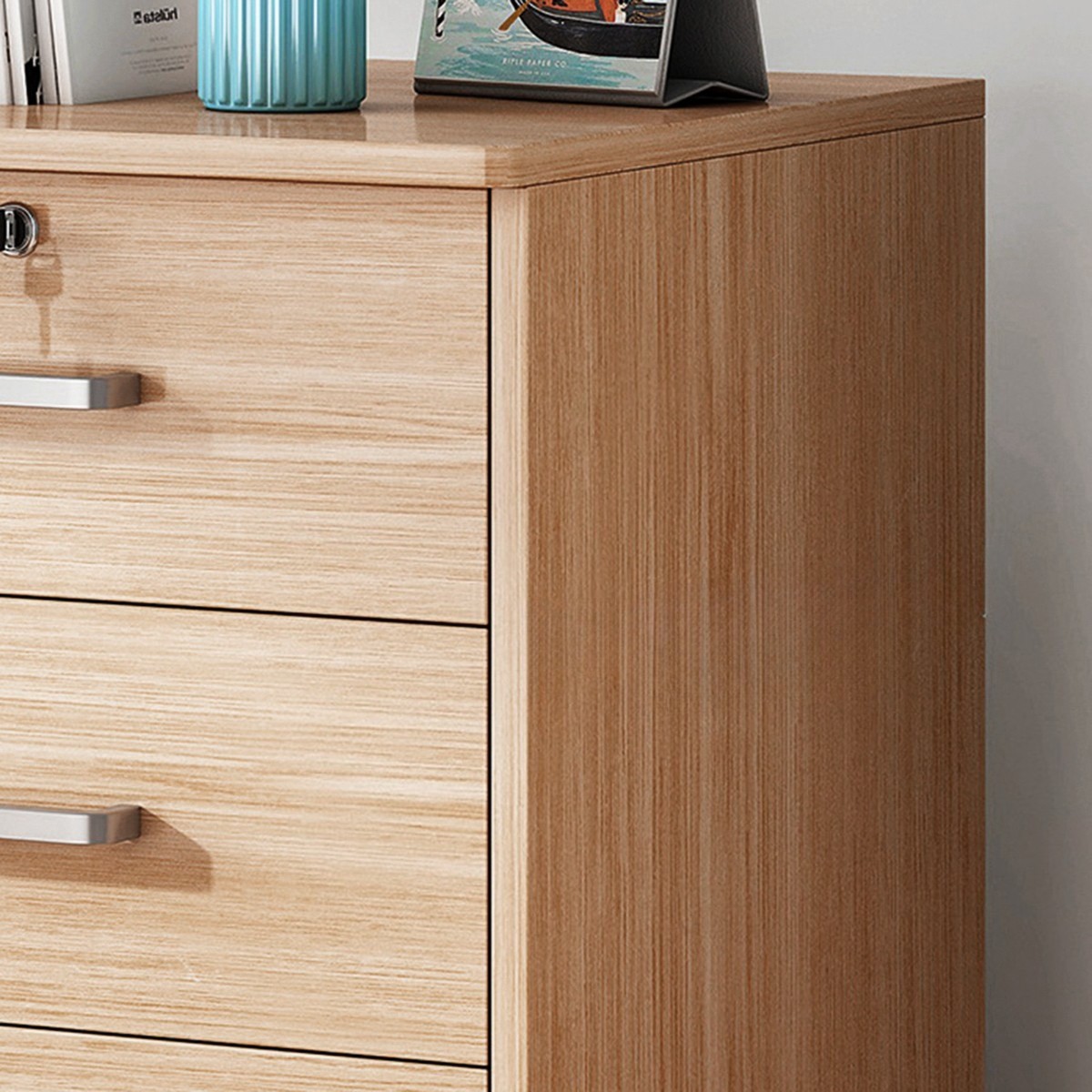 Under Desk Filing Cabinet W Drawers & Wheels Office Storage — image 7