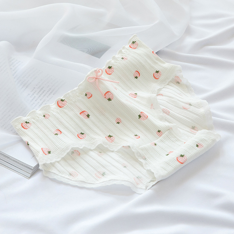 Title 3, Strawberry Cute Rabbit Wood Ear Edge Cotton Cro...