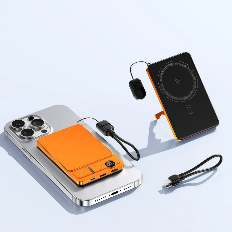 5000mAh Magnetic Wireless Power 20W Fast Charger Bank For Smartphones 5
