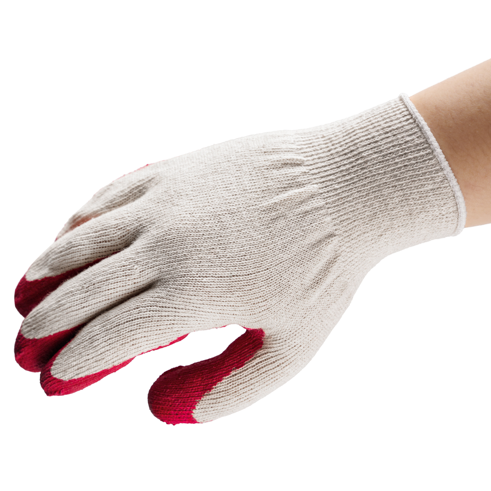 Latex Coated Work Gloves, 10 Pairs, picture 2 of 2