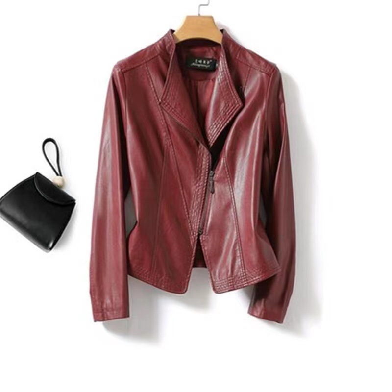 Title 5, Small Genuine Leather Sheepskin Jacket Short Sl...