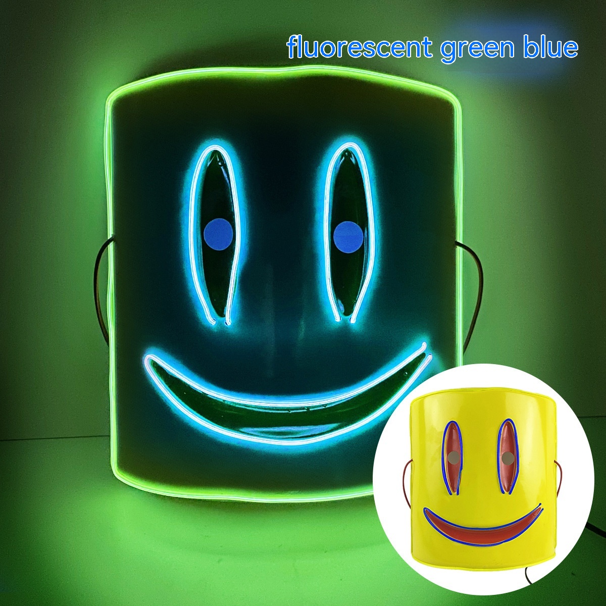 Fluorescent Green Blue