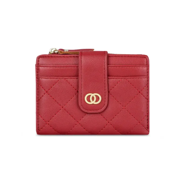 Women's Small Fragrant Embroidery Thread Multi card Coin Purse Women Cross border Wallet Red - Shop at LoveMi