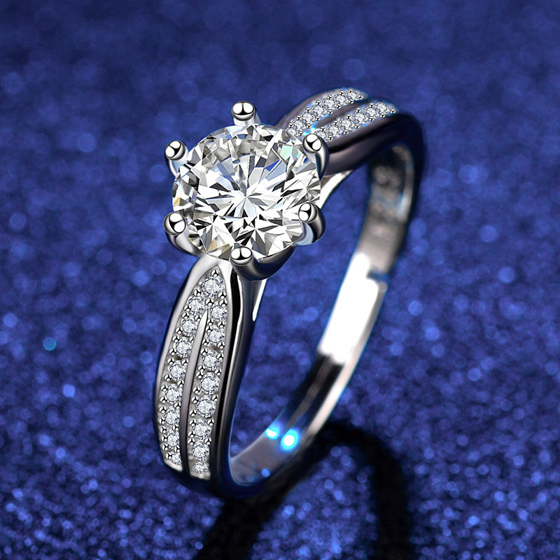 Title 13, Eight Heart Eight Arrow Zircon Moissanite Ring