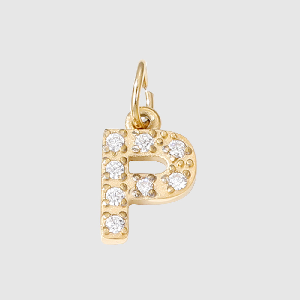 1 Piece 304 Stainless Steel Zircon Ion Plating 14K Gold Real Plated Letter Number Polished Stretch Adjustable Pendant DIY Jewelry Accessories 18