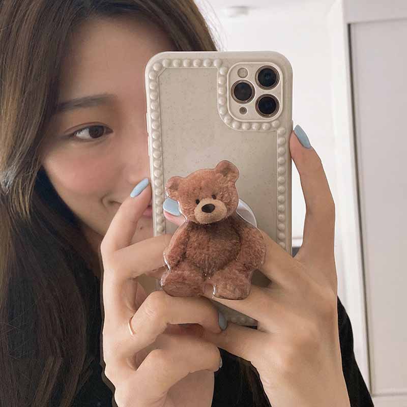Simple And Cute Bear Mobile Phone Case Holder - Image 3