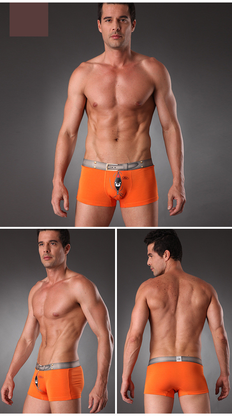 Cartoon Breathable Comfortable Sexy Men's Boxer Briefs