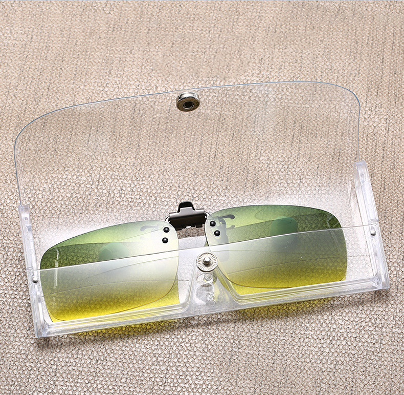 Title 7, Transparent clip glasses case Secure your glass...