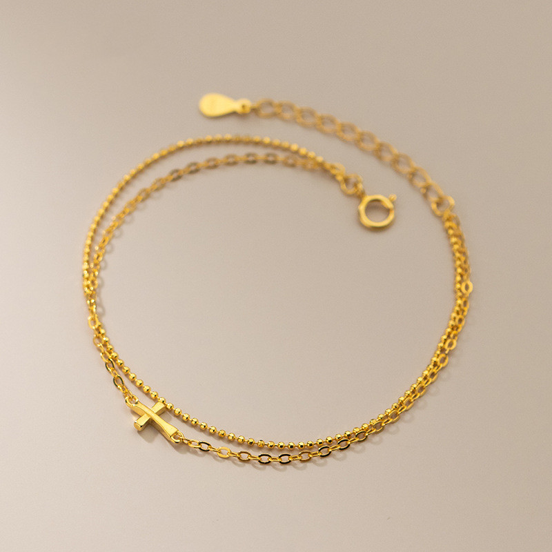 Ethnic Simple Silver Color Bead Bracelet