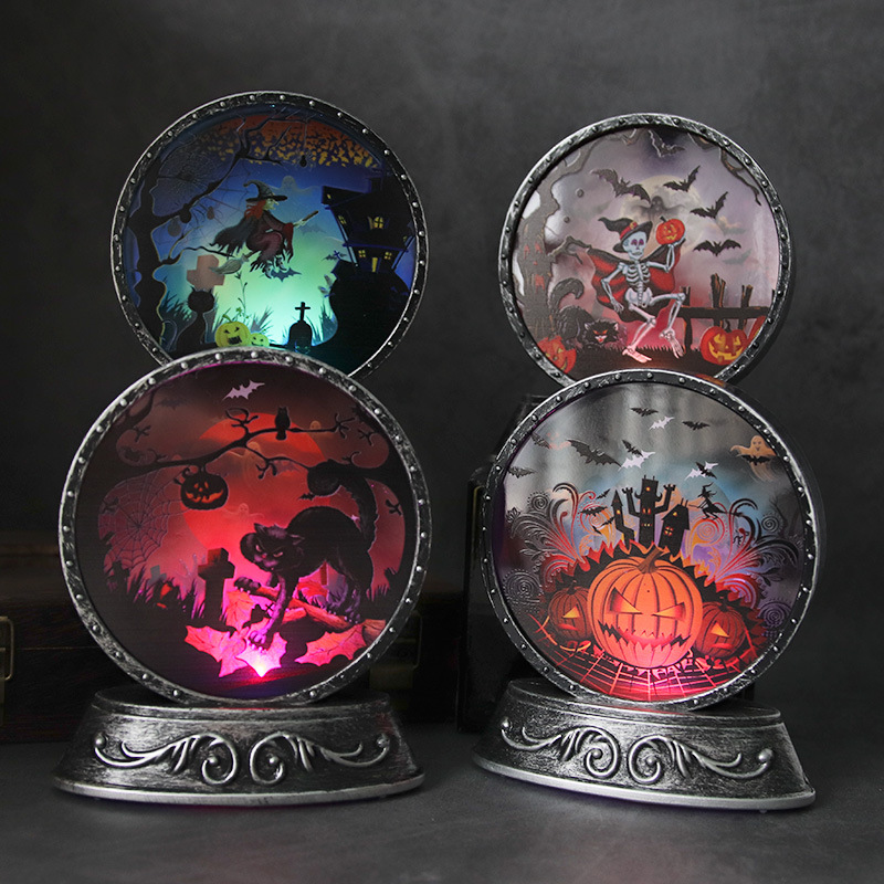 Witch Skull Pattern Led Electronic Candle Light