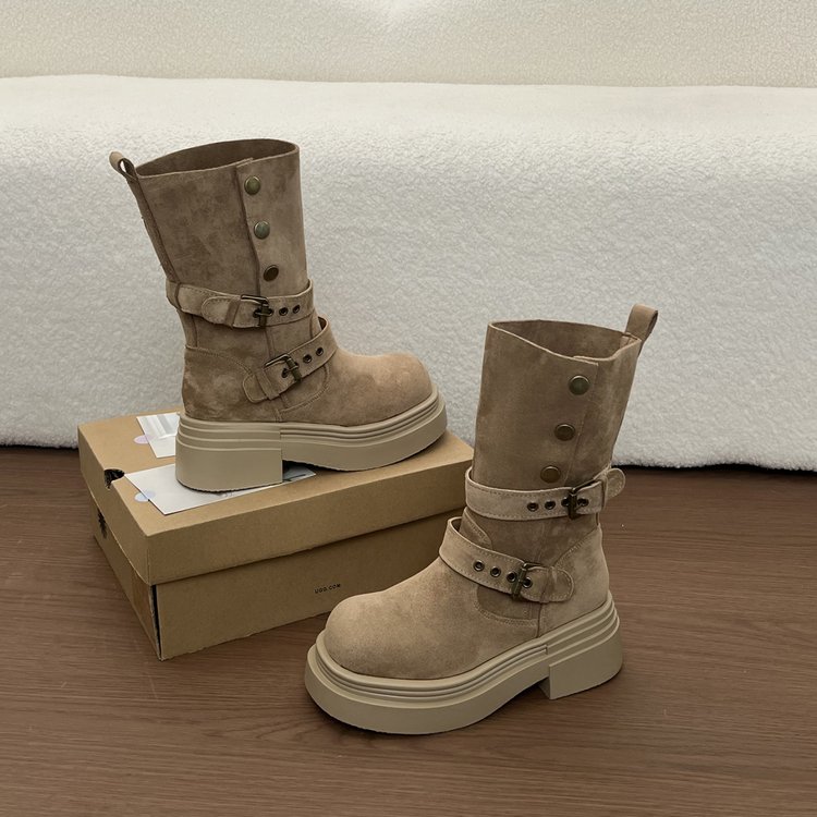 Faux Suede Western Boots, picture 4 of 4