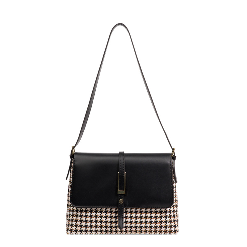 Black houndstooth