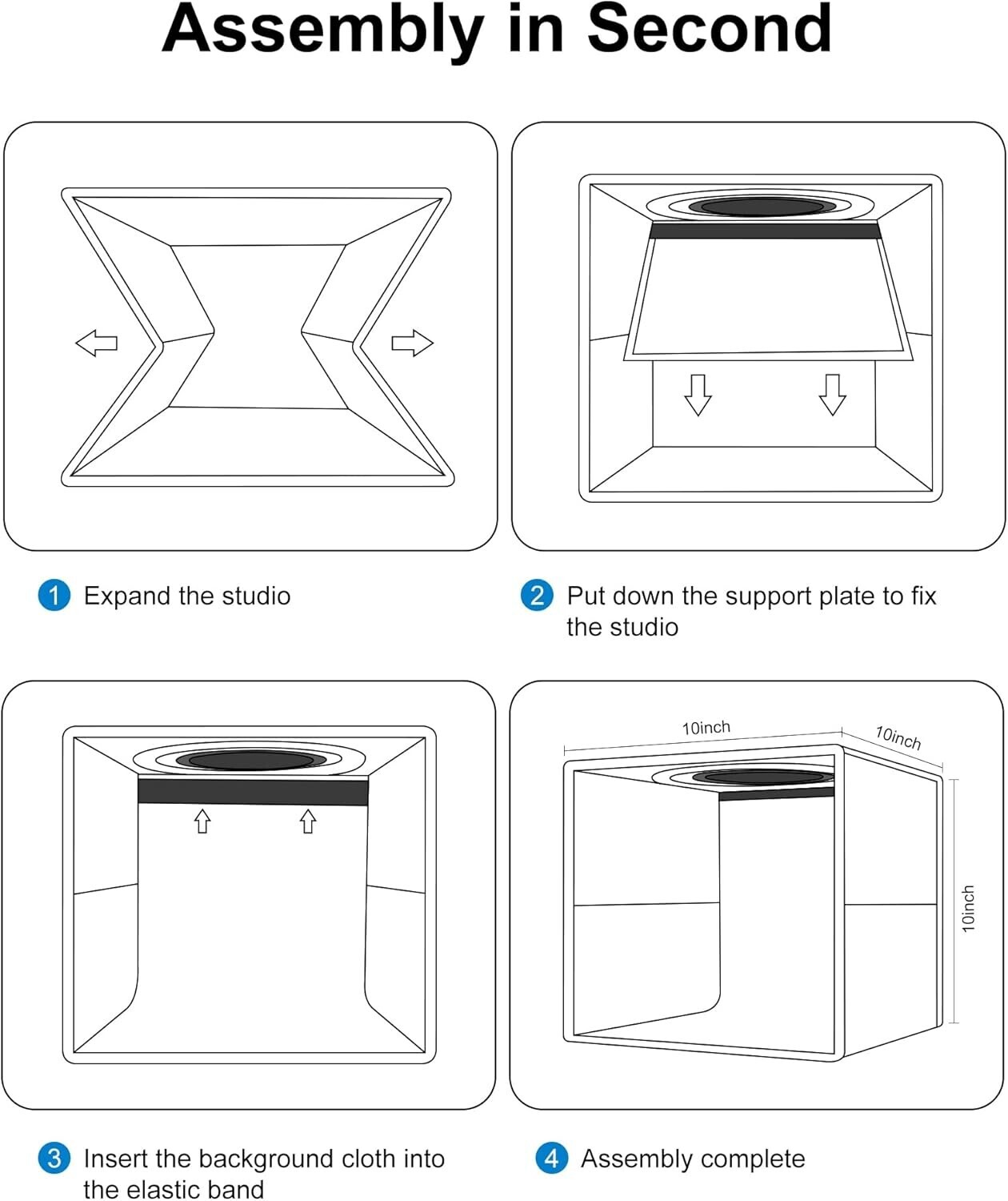 40x 40cm 144LED Portable LED Light Tent Box Bar Cube Room Studio Photography 16