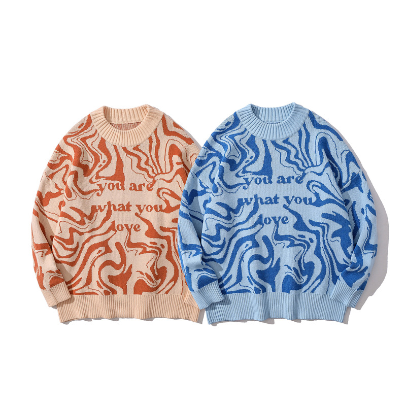 Sweater Men's New Hong Kong Style Warm Cotton Coat