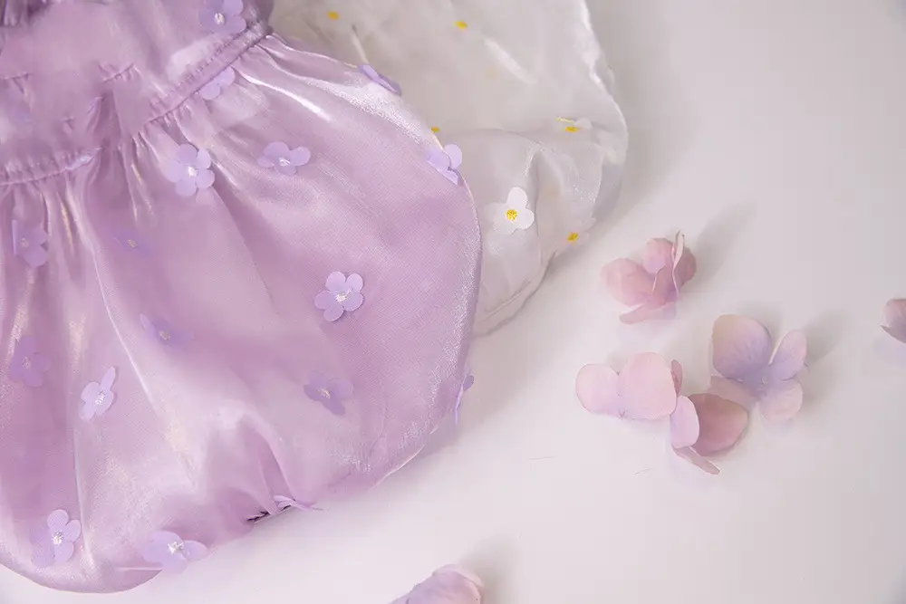 Streamer Three-dimensional Flower Gauze Skirt Dog Clothes