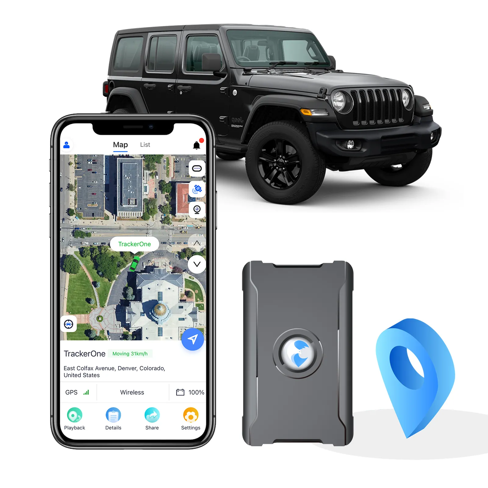 Anti-Theft Hidden GPS Tracker