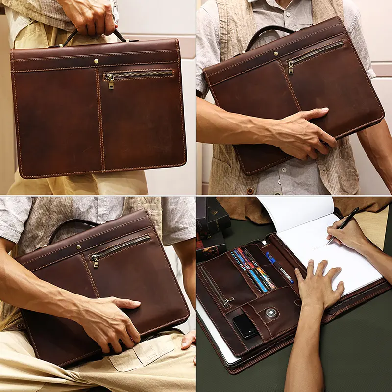 Crazy Horse Leather 13.3 Inch Laptop Bag