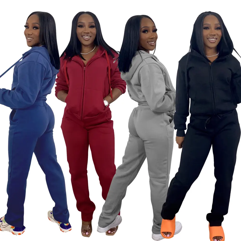 Women Sweatsuit Set 2 Piece Outfits Casual Hoodies Tops