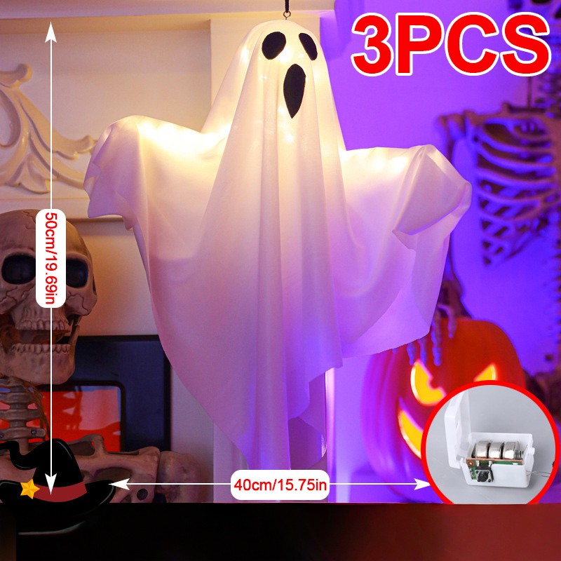 Halloween Glowing Ghost Light Outdoor Decor Garden Prop Party Home Hanging — image 9