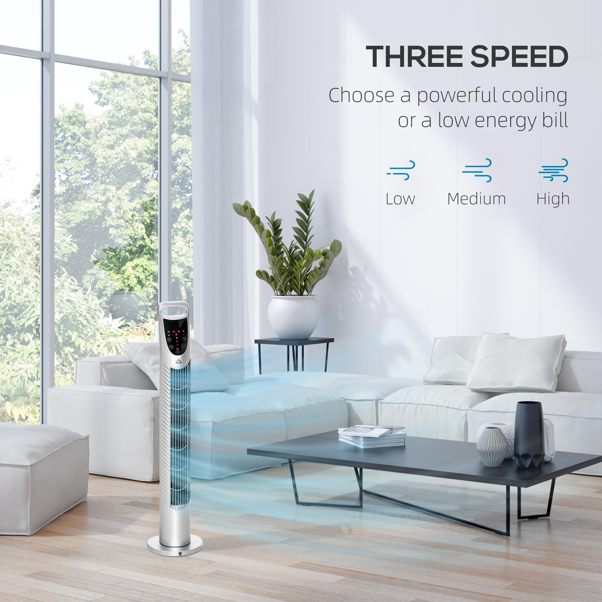 31 Oscillating Tower Fan With Remote Control, 7.5H Timer, 3 Speed 3 Modes, Electric Floor Standing Cooling Fan For Home Bedroom Office, Silver This Product Is Prohibited From Sale On Amazon.