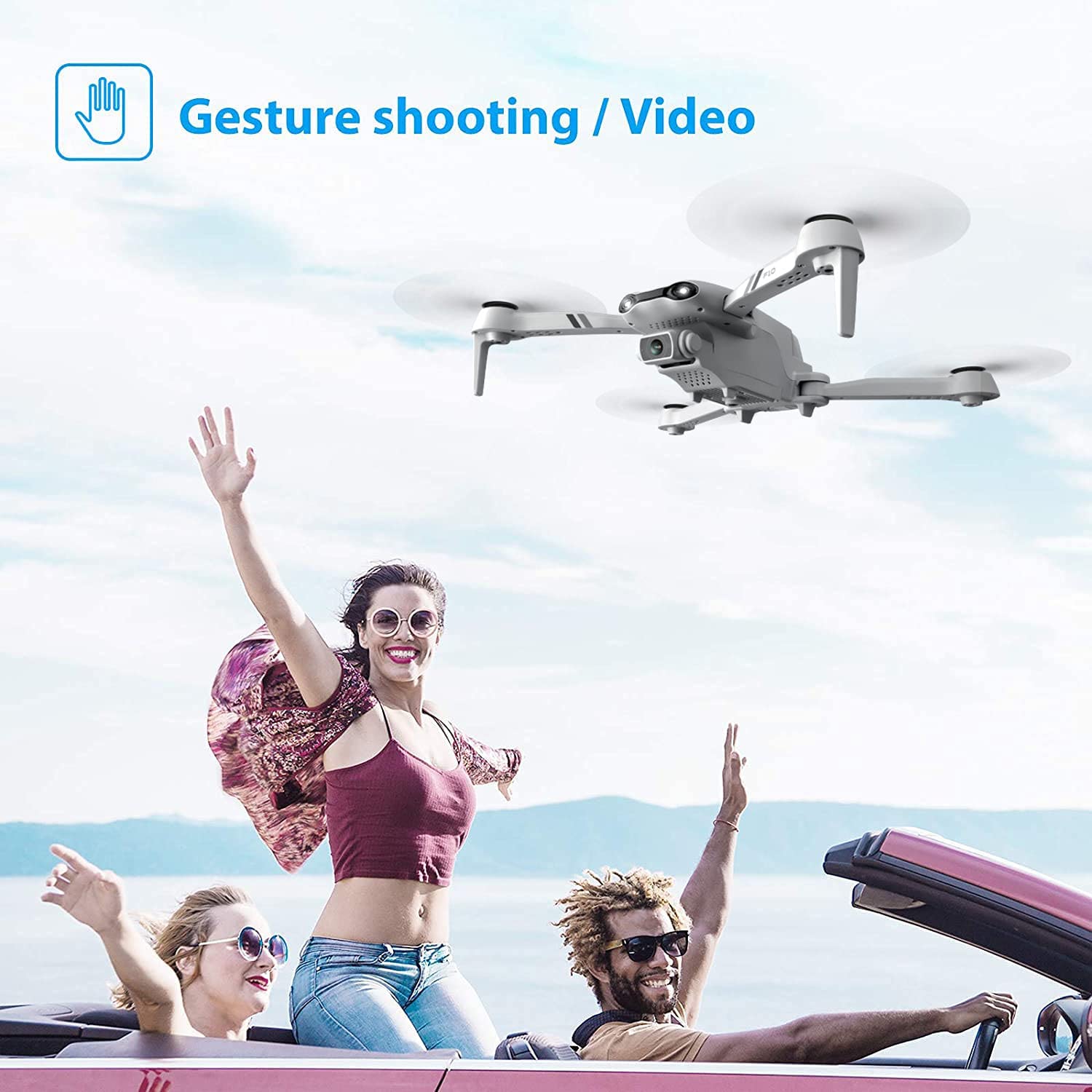 UK  F10 Foldable Drone With Camera WIFI FPV For Adults,1080P HD FPV Live Video RC Quadcopter,Logistics Is Randomly Sent By EVRI,ROYAL MAIL,Amazon Logistics
