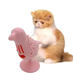 Funny Treat Leaking Cat Toy Interactive Bird Shape Cat Toy For Cats Kitten Dogs Bite Grinding Teeth Pet Products Accessories - Pink - View 1
