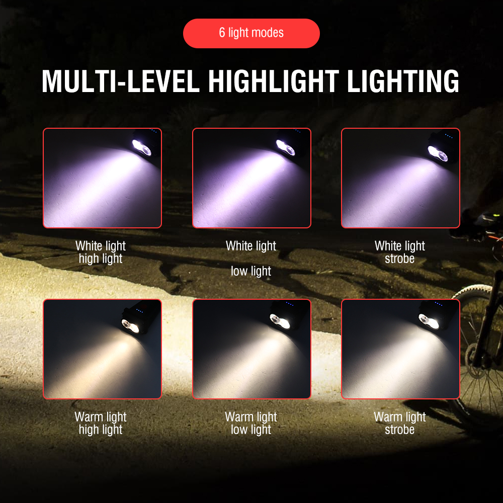 Bicycle Headlight Bike Head Light Front Cycling USB Rechargeable LED — image 5