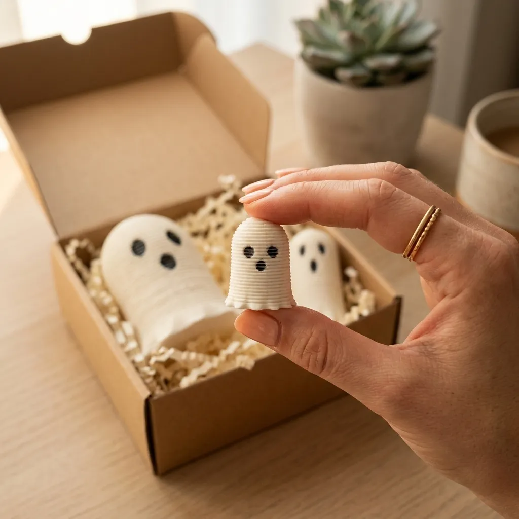 Halloween Ghost Spring Decor Set, 3D Printed