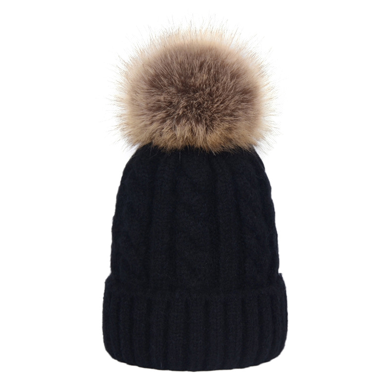 Fashion Hat Women's Autumn And Winter Wool Ball