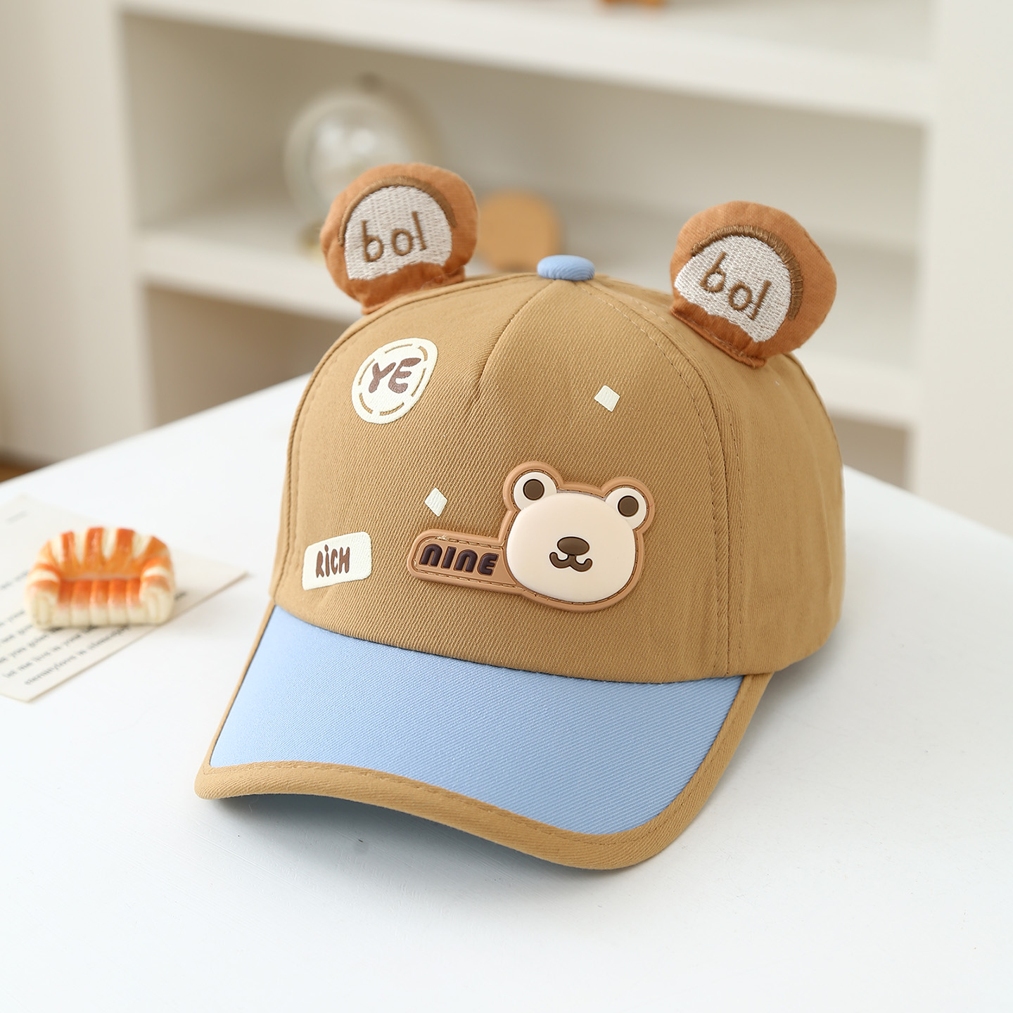 Summer Cartoon YE Little Bear 3-6 Years Old Boys And Girls Hat For Outdoor Travel, Street Sun Protection Cap, Baseball Cap