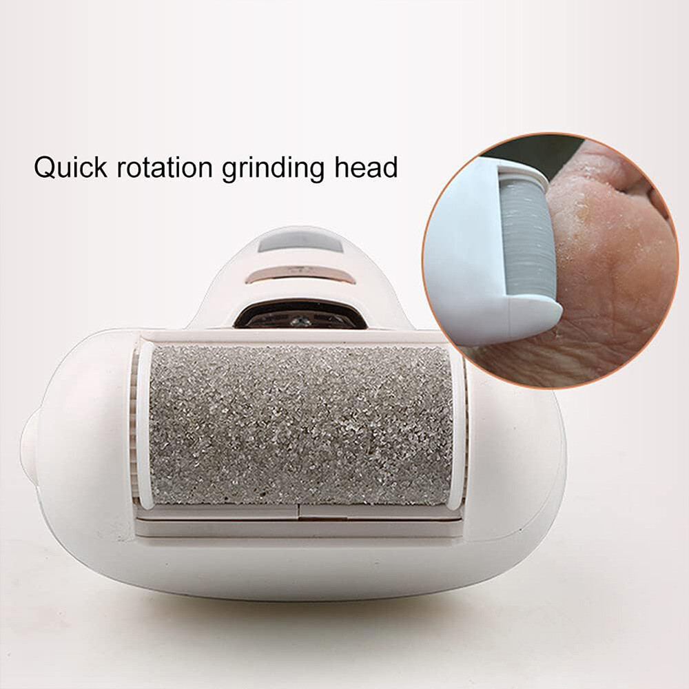Electric Foot File Rechargeable Callus Hard Skin Remover Feet Pedicure 2 Speeds